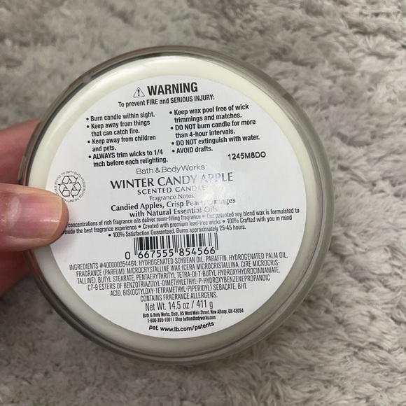 BBW candles limited edition winter candy 🍭 apple 🍎 - Picture 4 of 5